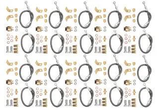 Bulk Rubber Brake Hose Kits - 3/8" Banjo - Single axle - x10