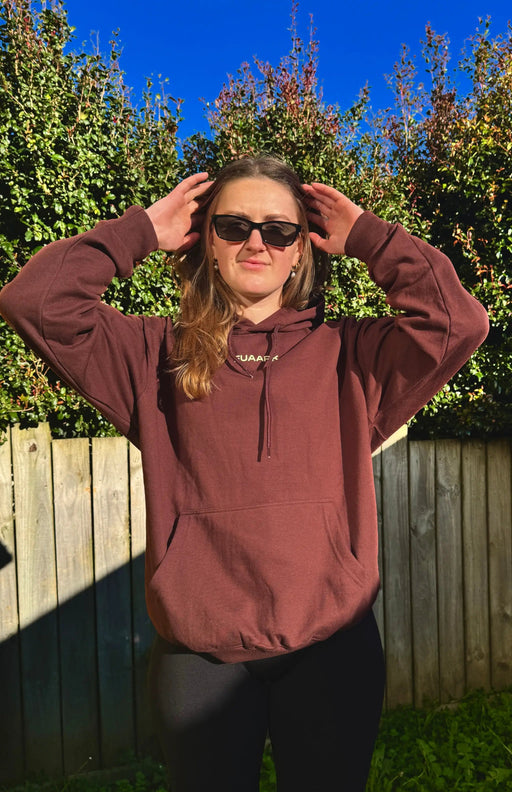 Unisex Signature Oversized Hoodies Brown by Fuaark Nz