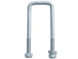 Square U-Bolt - M12 x 51 x 140mm - Grade 8.8 - Nuts Included by Trojan