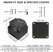 Smart Dual Battery Isolator 12V 140A by salelink.co.nz