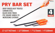 4Pcs Mechanics Pry Bar Set by salelink.co.nz