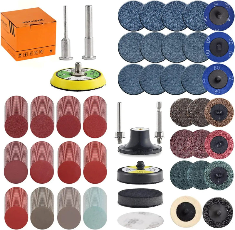 270PCS Sanding Discs Pad Variety Kit by salelink.co.nz