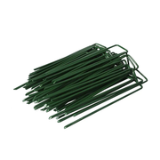50PCS Synthetic Artificial Grass Turf Pins U Fastening Lawn Tent Pegs Weed Mat by salelink.co.nz
