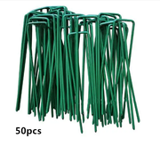 50PCS Synthetic Artificial Grass Turf Pins U Fastening Lawn Tent Pegs Weed Mat by salelink.co.nz