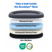 The Brooklyn Dog Beds Brooklyn® Nest Cooling Dog Bed (Orthopaedic Memory Foam) The Brooklyn Nest Cooling Dog Bed With Memory Foam