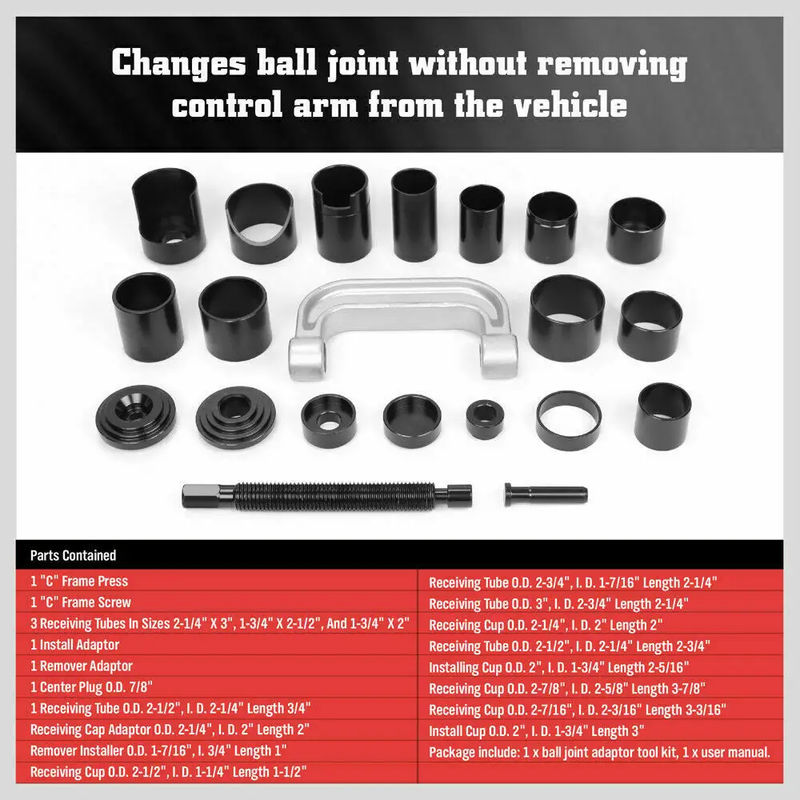 21Pcs Ball Joint Auto Repair Tool by salelink.co.nz
