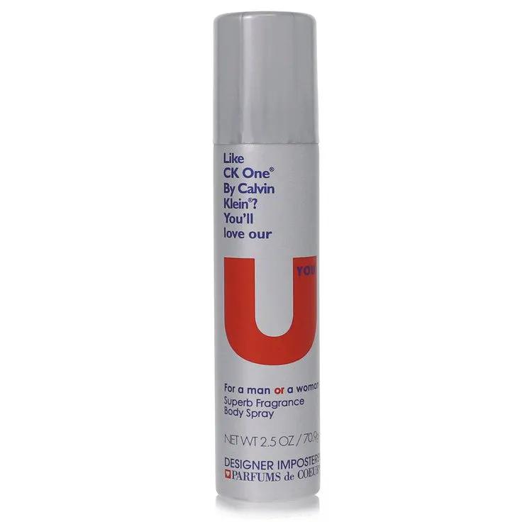 Designer Imposters U You Deodorant Body Spray (Unisex) by Parfums De Coeur 75 ml by Brands HD
