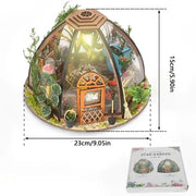 Poppy Gifts Gift DIY Miniature Greenhouse Garden Kit With LED Light DIY Miniature Greenhouse Garden Kit With LED Light