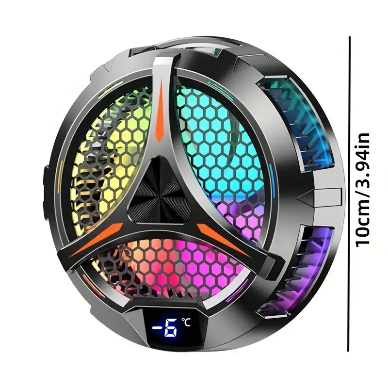 Tablet Radiator Tablet Cooler RGB Lighting 10cm Magnetic by salelink.co.nz