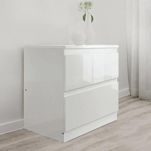 sue-e furniture Bedside Table 'Monaco' White Bedside Table 'Monaco' White Bedside Table