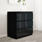 'Monaco' Black Chest of 3 drawers by sue-e furniture