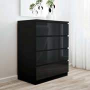 'Monaco' Black Chest of 4 drawers by sue-e furniture