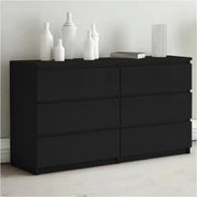 'Monaco' Black Chest of 6 drawers by sue-e furniture