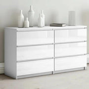''Monaco' White Chest of 6 drawers by sue-e furniture