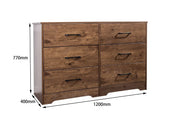 'Althea' Walnut Color Low Boy by sue-e furniture