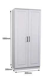 'Rebon' White Wardrobe by sue-e furniture