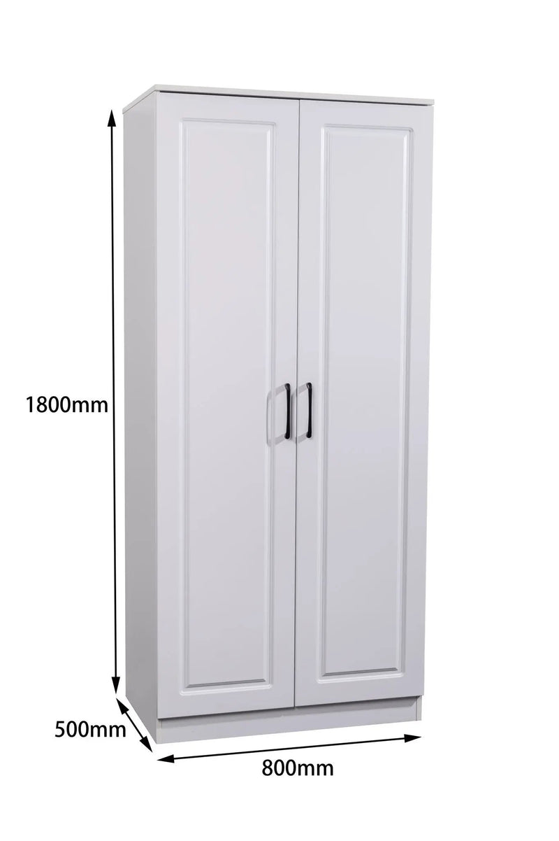 'Rebon' White Wardrobe by sue-e furniture
