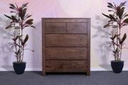 'Byron' Dark Oak Tall Boy by sue-e furniture