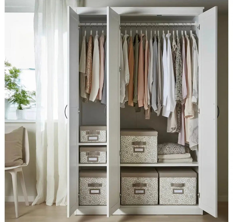 'Roman' 3 Door wardrobe with Mirror by sue-e furniture