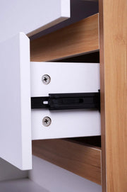 'Monaco' Set of 4 drawers white + oak by sue-e furniture