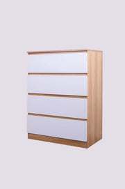 'Monaco' Set of 4 drawers white + oak by sue-e furniture