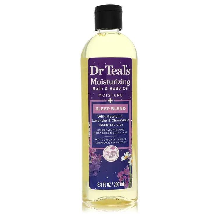 Brands HD Bath & Body Oil with Melatonin, Lavender & Chamomile Dr Teals Moisturizing Bath & Body Oil Sleep Blend Bath & Body Oil with Melatonin, Lavender & Chamomile by Dr Teals 260 ml Dr Teals Moisturizing Bath & Body Oil Sleep Blend Bath & Body Oil with Melatonin, Lavender & Chamomile by Dr Teals 260 ml