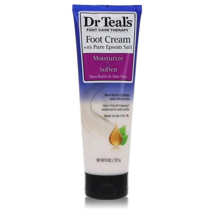 Dr Teals Pure Epsom Salt Foot Cream Pure Epsom Salt Foot Cream with Shea Butter & Aloe Vera & Vitamin E by Dr Teals 240 ml by Brands HD