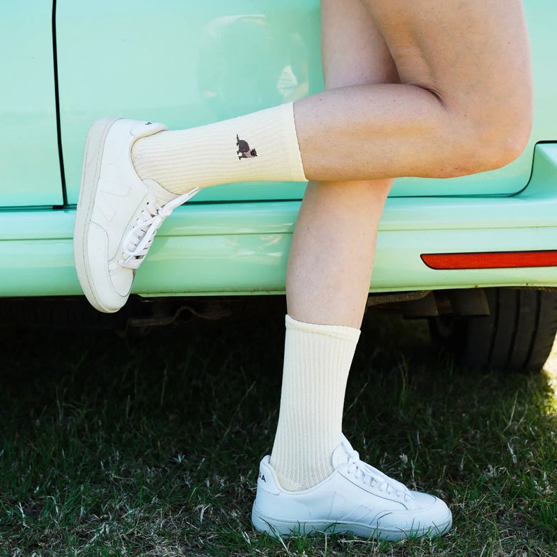 Barekind NZ Socks Save the Otter Ribbed Bamboo Socks Save the Otter Ribbed Bamboo Socks