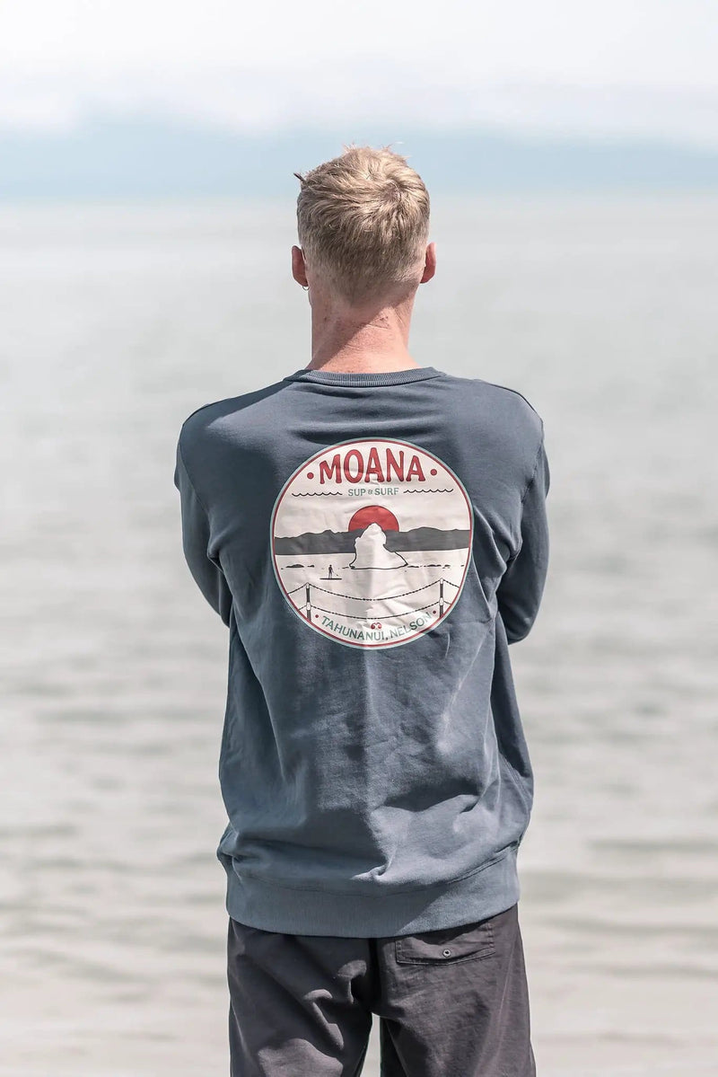 Moana SUP and Surf sweatshirt Moana Urenui Crew Sweatshirt - Mens Moana Urenui Crew Sweatshirt - Mens