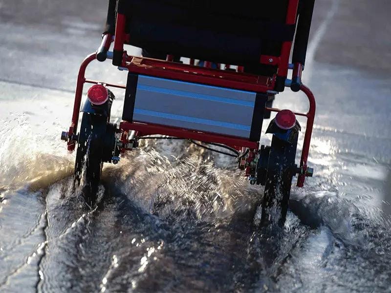 Foldable 3 wheel electric scooter mobility scooter Red by Kiwi Grab