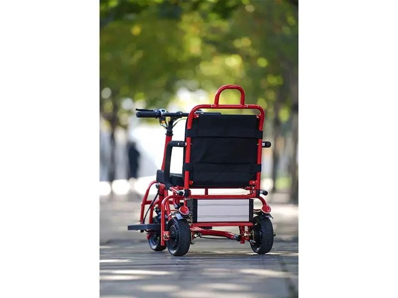 Foldable 3 wheel electric scooter mobility scooter Red by Kiwi Grab