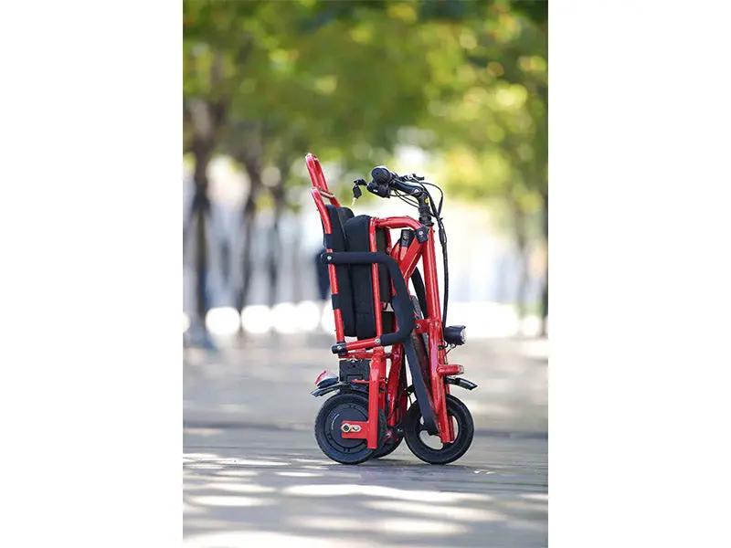 Foldable 3 wheel electric scooter mobility scooter Red by Kiwi Grab
