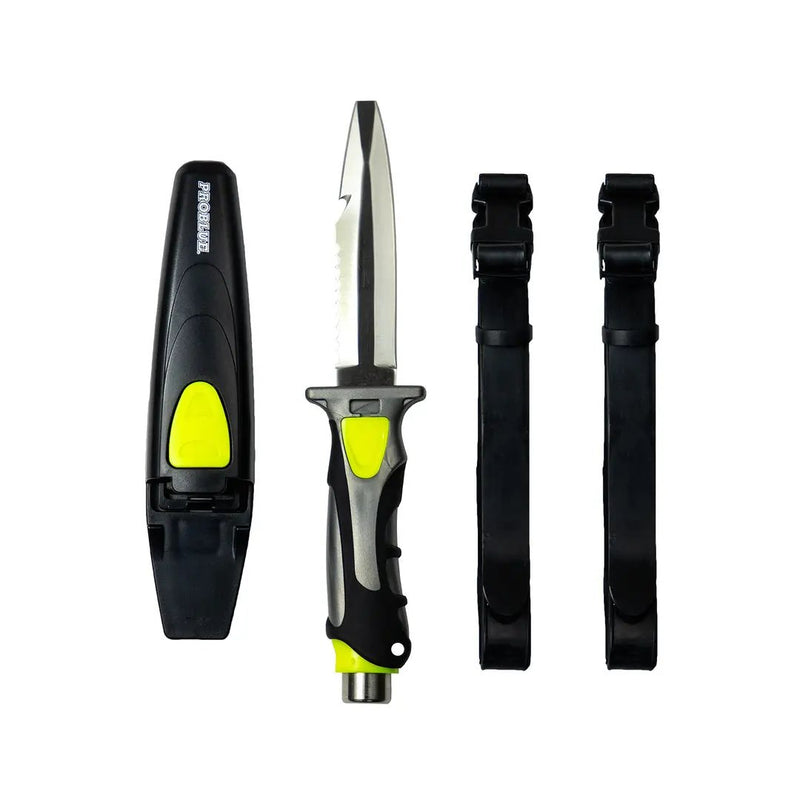 Immersed Abalone Pro Blue Blunt Tip Knife by NZ Diver