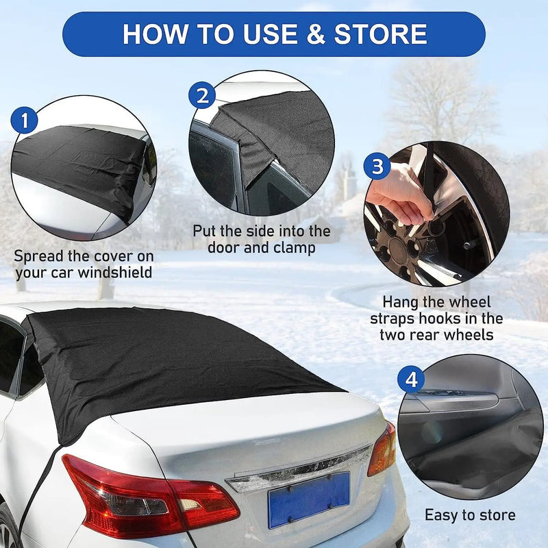 Rubber Car Rear Windshield Snow Ice Cover by salelink.co.nz