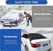 Car Rear Windshield Snow Ice Cover with Magnetic by salelink.co.nz