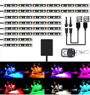 8PCS 96LED Motorcycle RGB Led Light Kit by salelink.co.nz