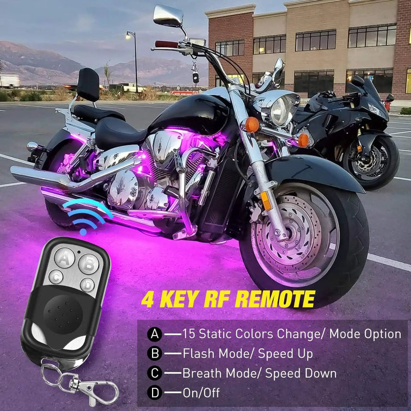 8PCS 96LED Motorcycle RGB Led Light Kit by salelink.co.nz