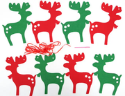 46PCS Merry Christmas Banner Decorations Bunting Sign by salelink.co.nz