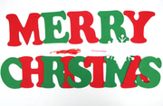 46PCS Merry Christmas Banner Decorations Bunting Sign by salelink.co.nz