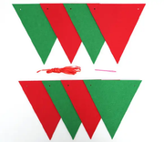 46PCS Merry Christmas Banner Decorations Bunting Sign by salelink.co.nz