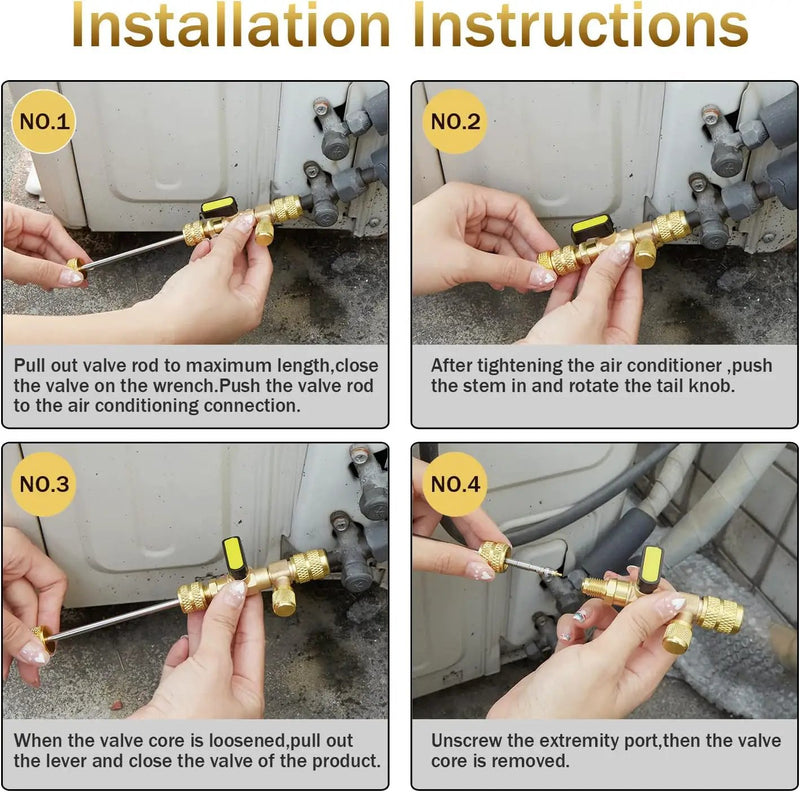 32PCS Valve Core Remover Installer Tool by salelink.co.nz