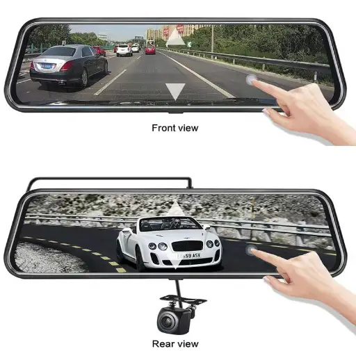 4K Mirror Dash Cam 9.66inch with 64GB Card & GPS by salelink.co.nz