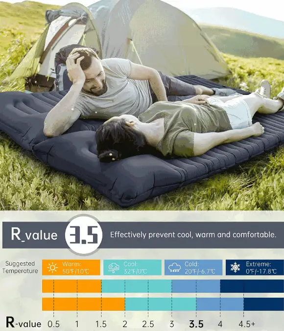 Self-Inflating Sleeping Pad Camping Mat by salelink.co.nz