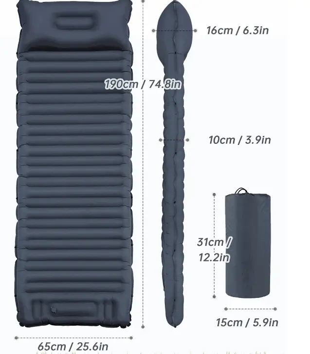 Self-Inflating Sleeping Pad Camping Mat by salelink.co.nz