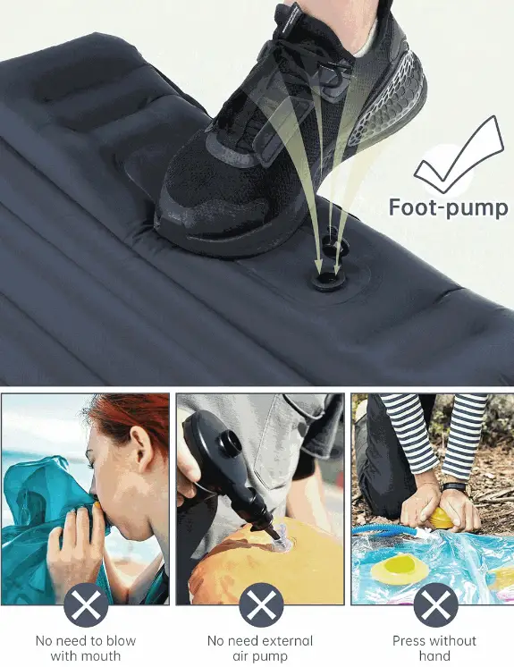 Self-Inflating Sleeping Pad Camping Mat by salelink.co.nz