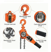 1.5T Steel Heavy Duty 3M Lever Block Chain Hoist by salelink.co.nz