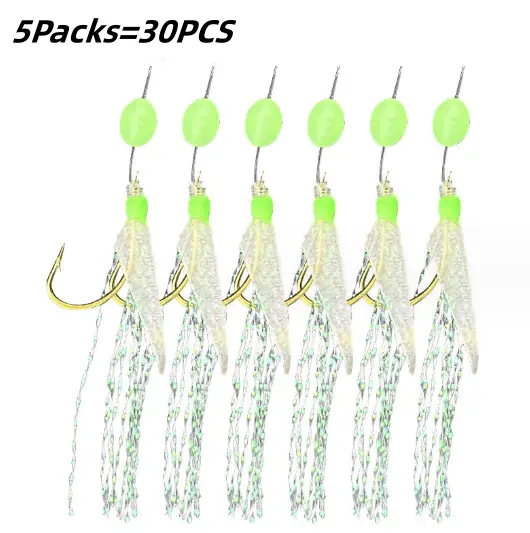 30PCS Sabiki Rigs No.14 Fishing Hook by salelink.co.nz