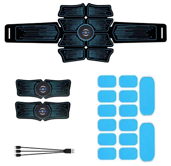 EMS Toner Massager with 14PCS EMS Toner Massager Pads by salelink.co.nz
