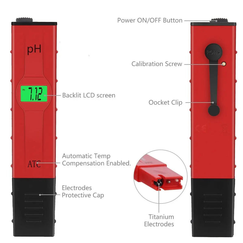 PH Meter Tester Digital Automatic Water PH Meter Hydroponics Pen by salelink.co.nz