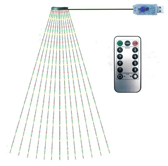 2M Christmas Tree Light Colorful by salelink.co.nz